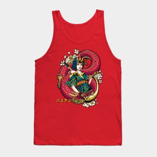 Japanese Tokyo Dragon Asian inspired retro 80’s style Tank Top